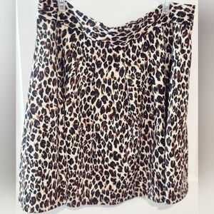 Messini Leppard print skirt